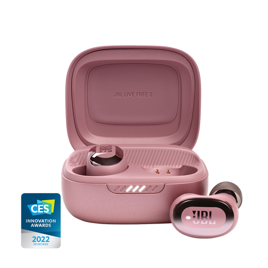 JBL Live Free 2 TWS - Rose - True wireless Noise Cancelling earbuds - Hero